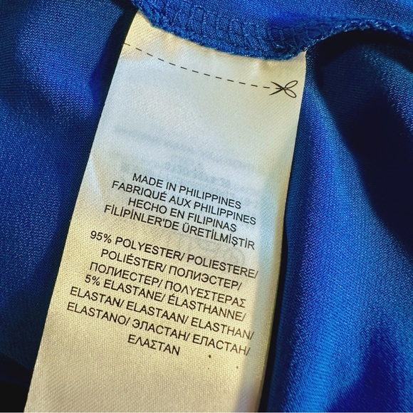 Lauren Ralph Lauren ‘Wrap-Front Jersey Knit Dress’ in “Royal Blue” Size 10 - Picture 8 of 16